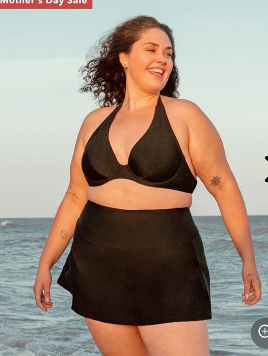 Plus swimwear Other - Shapermint Halter Bikini Swim Set w/ Skirt Bottom Plus Size NWT OR Wore Once